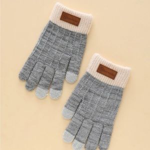 Grey gloves